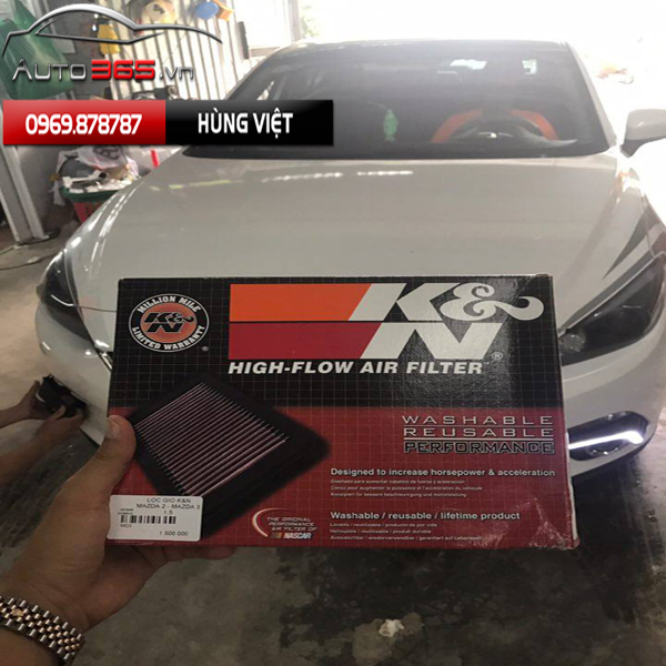 Lọc gió K &amp; N cho mazda 3